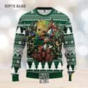 Groot Hugs NFL Minnesota Wild Ugly Christmas Sweater Groot Hugs NFL Minnesota Wild Ugly Christmas Sweater