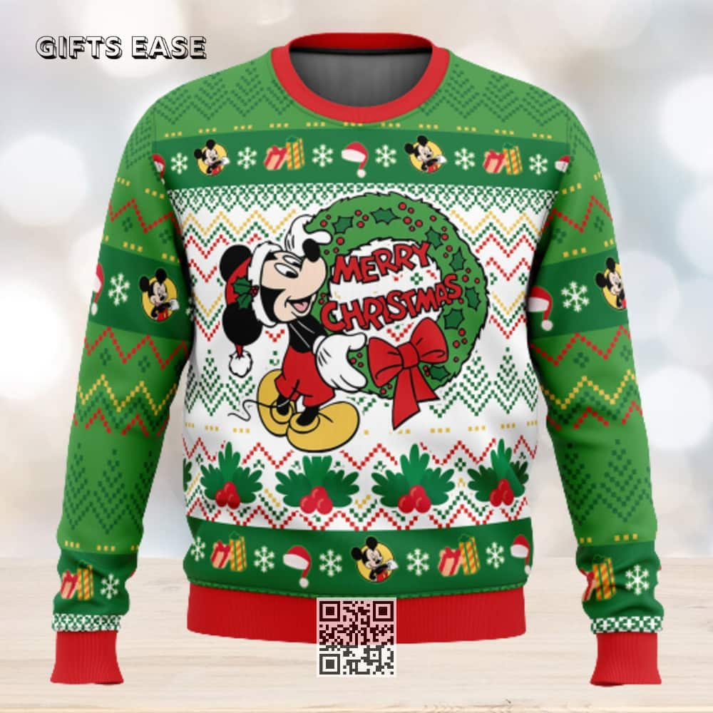 Cool Mickey Mouse Disney Ugly Christmas Sweater Merry Christmas